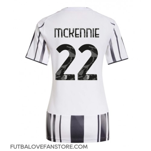 Juventus Weston McKennie #22 Domáci Ženy futbalový dres 2025-26 Krátky Rukáv Juventus Weston McKennie #22 Domáci Ženy futbalový dres 2025-26 Krátky Rukáv